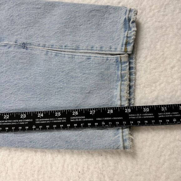 Abercrombie & Fitch Jeans Women's 36/22S Blue 90s Straight Ultra High Rise Denim - Picture 5 of 13